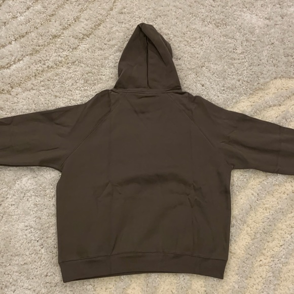 Essentials Fear of God Brown Coffee Front Logo Hoodie Pullover Mens Sizes S, M L - Picture 2 of 2